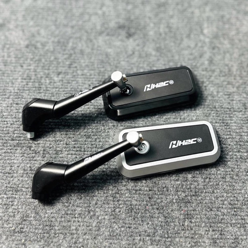 Square H2C STYLE PLASTIC REARVIEW MIRROR WITH 10mm SCREWS MOUNTED ON ...
