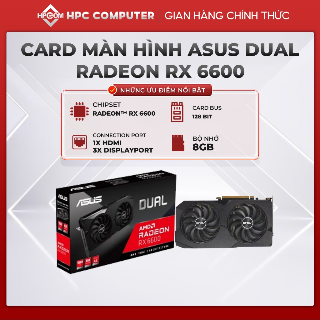 Asus Dual RX6600 Card - 8G - Genuine Product | Shopee Malaysia