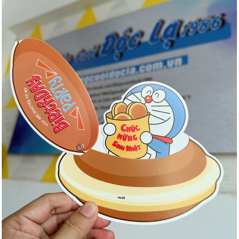 Birthday, Birthday, First Month Doreamon cards, donuts (handwritten ...