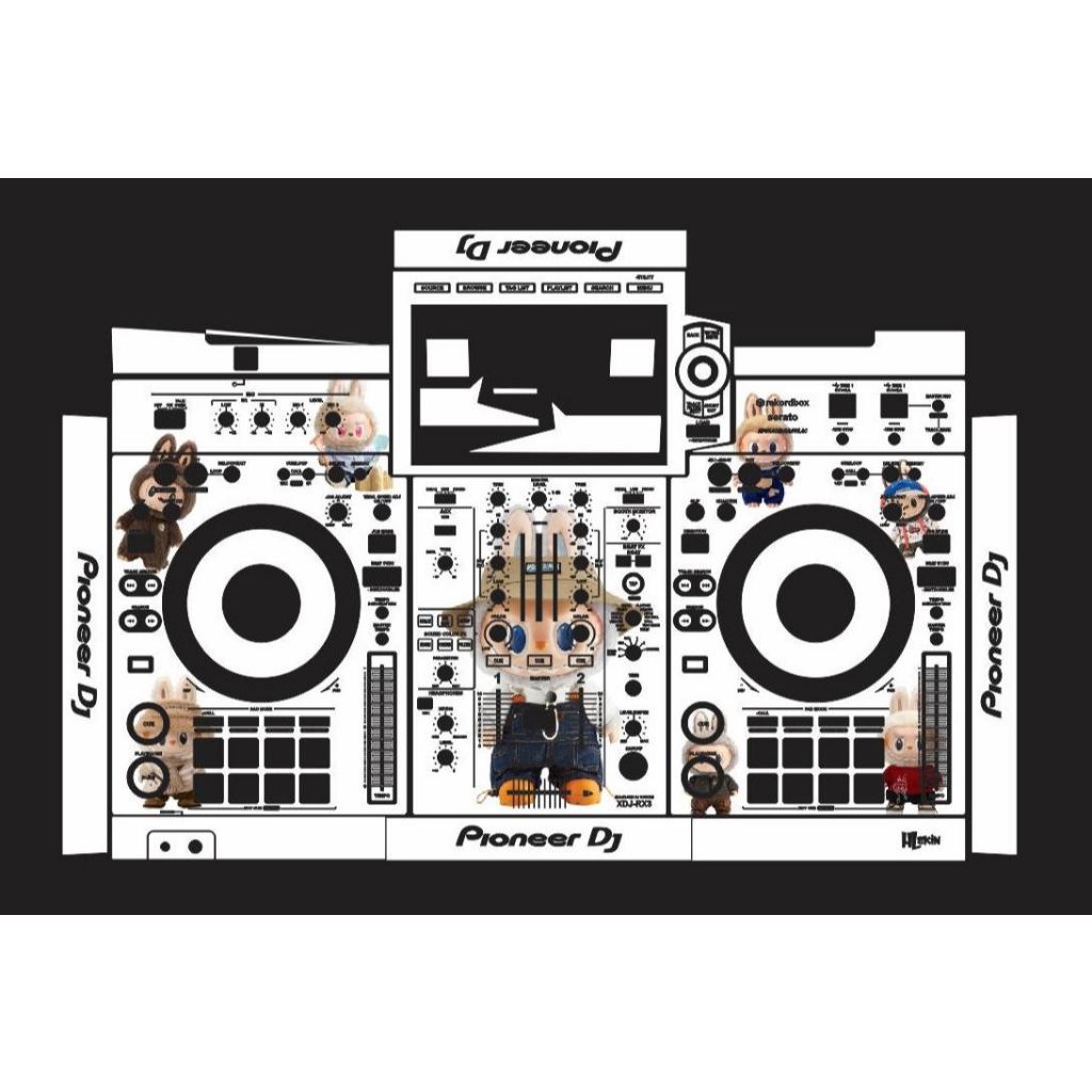 [ Express ] DJ Desk Sticker Skin (LABUBU) (XDJ RR / RX / RX2 / RX3 / XZ ...