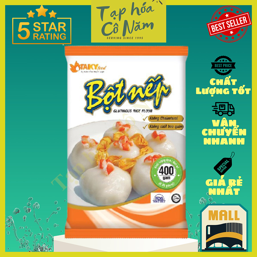TAI KY Sticky Rice Flour 400g pack refined from sticky rice seeds ...