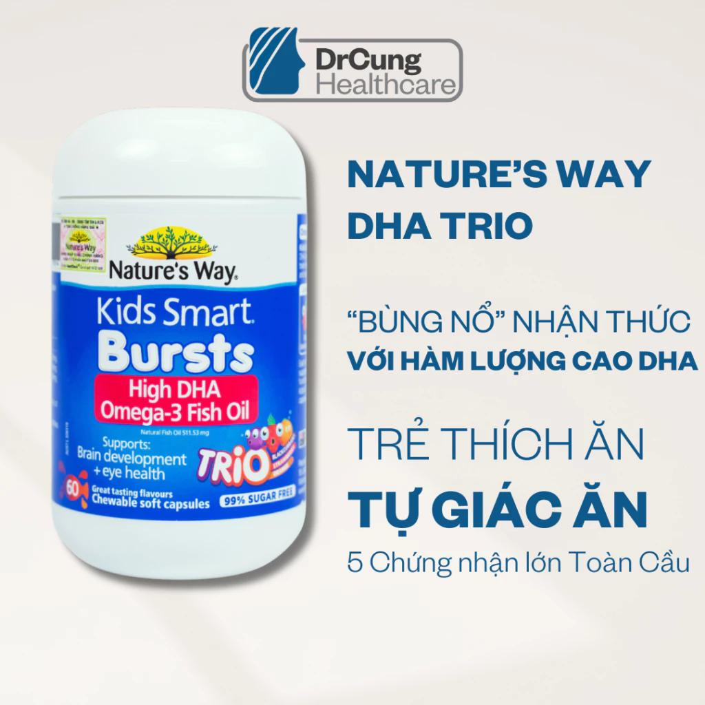 Live] Nature's Way Kids Smart Omega3 Fish Oil Trio for