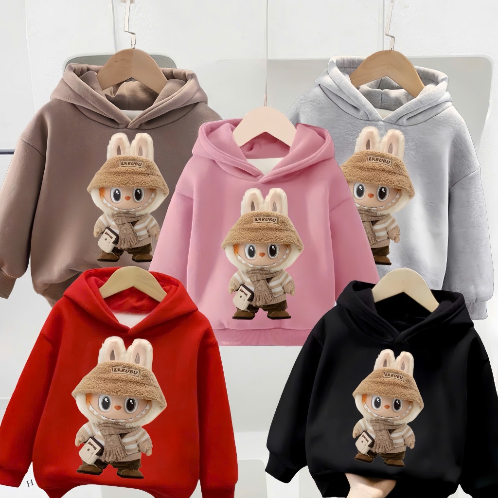Labubu hoodie sweatshirt Hooded sweatshirt for boys and girls, 2-layer ...