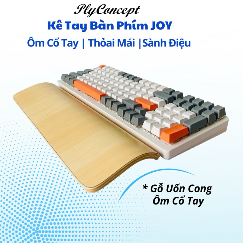 Mechanical Keyboard Armrest, Bendable Wood hugs the Wrist, Prevents ...