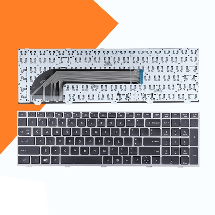 Hp Probook 4540s 4545s 4740s 4745s Keyboard WITH Silver FRAME | Shopee ...