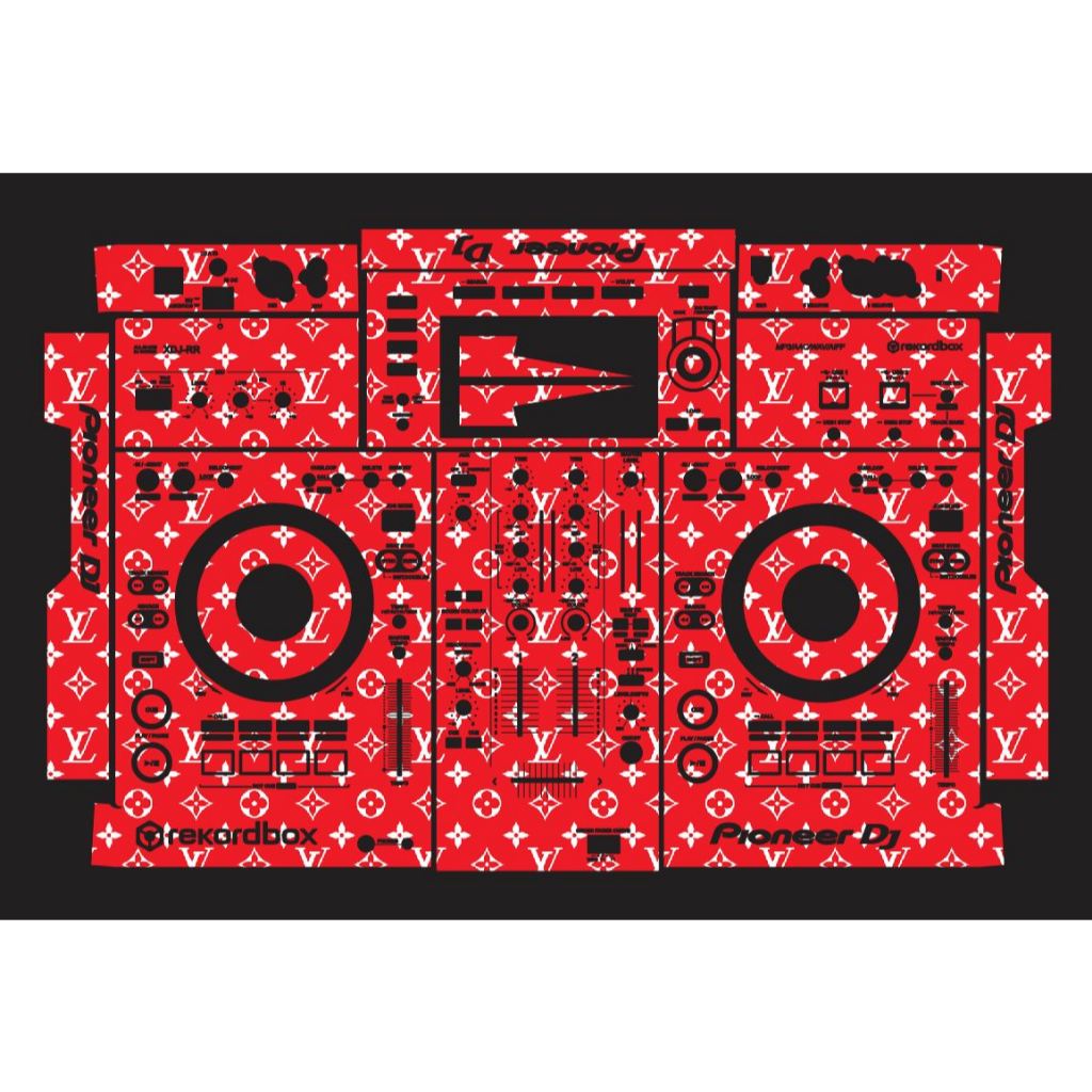 [ Express ] DJ Desk Sticker Skin (Red LV) (XDJ RR / RX / RX2 / RX3 / XZ ...