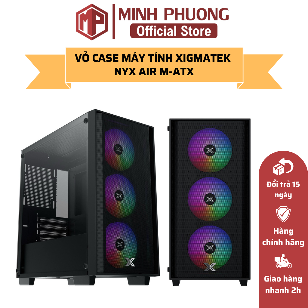 Xigmatek NYX/ MYX AIR Gaming M-ATX Computer Case/Case - Genuine Product ...
