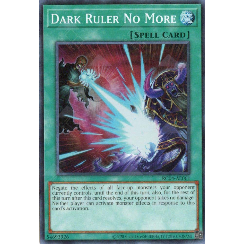 [ Yu-gi-oh! ] 01 game card RC04-AE061 Dark Ruler No More (SR) | Shopee ...