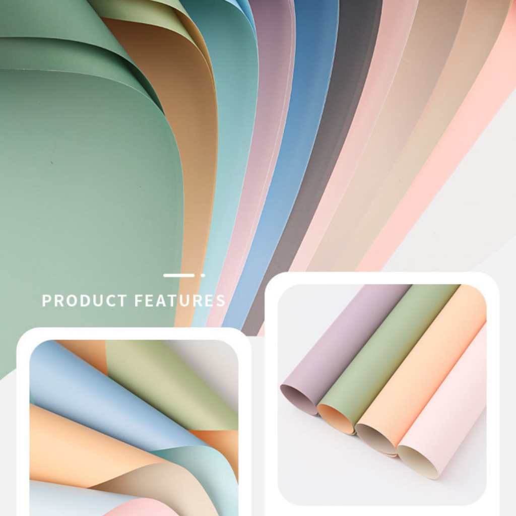 Fresh Flower Bouquet Paper - Copper Border Flower Wrapping Paper - 2 ...