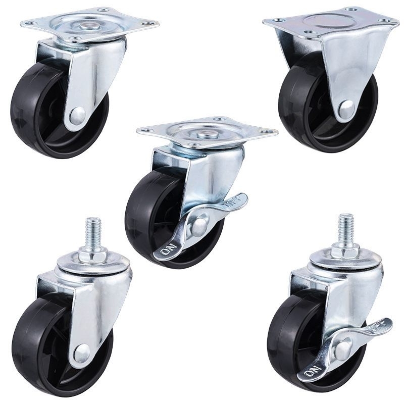 Pp plastic wheels of all kinds 1 inch, 1.5 inch, 2 inch guide, swivel ...
