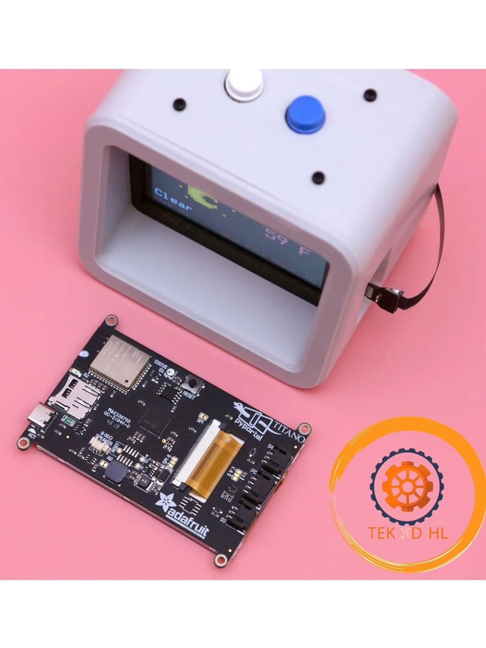Good quality case for mini Weather station 3.2inc ESP 32 in 3D | Shopee ...