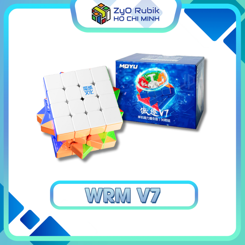 Rubik MoYu AoSu WRM 4x4 V7 2024 Triple Magnetic UV Coated Version ...