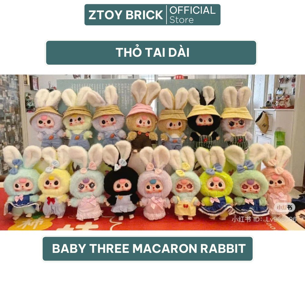 Baby Three Macaron RABBIT - Random Macaron RABBIT BLIND BOX Baby Three ...