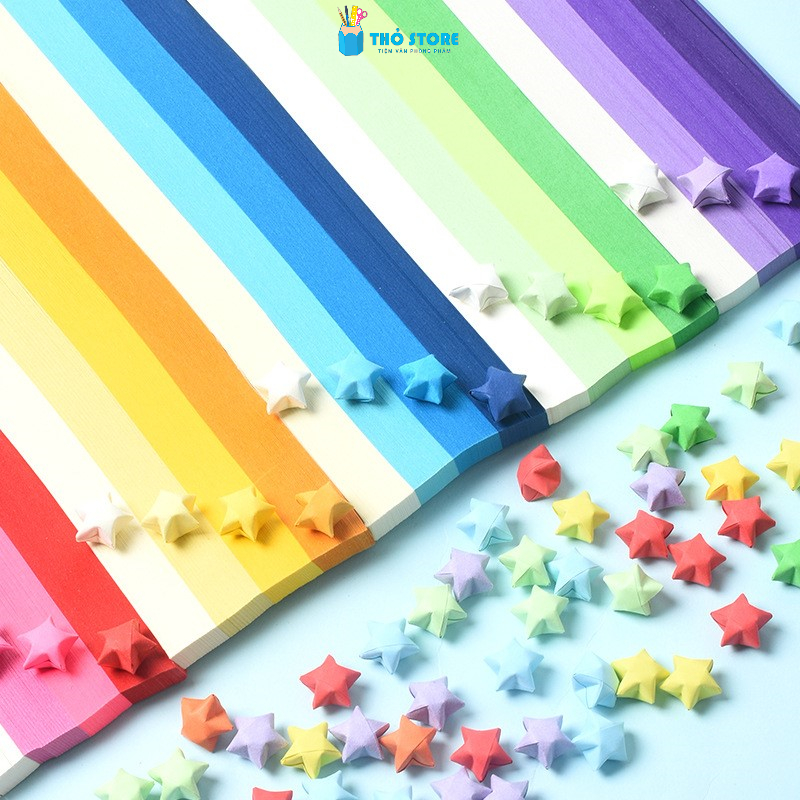 540-sheet origami star folded paper, lucky star folded strip, handmade ...
