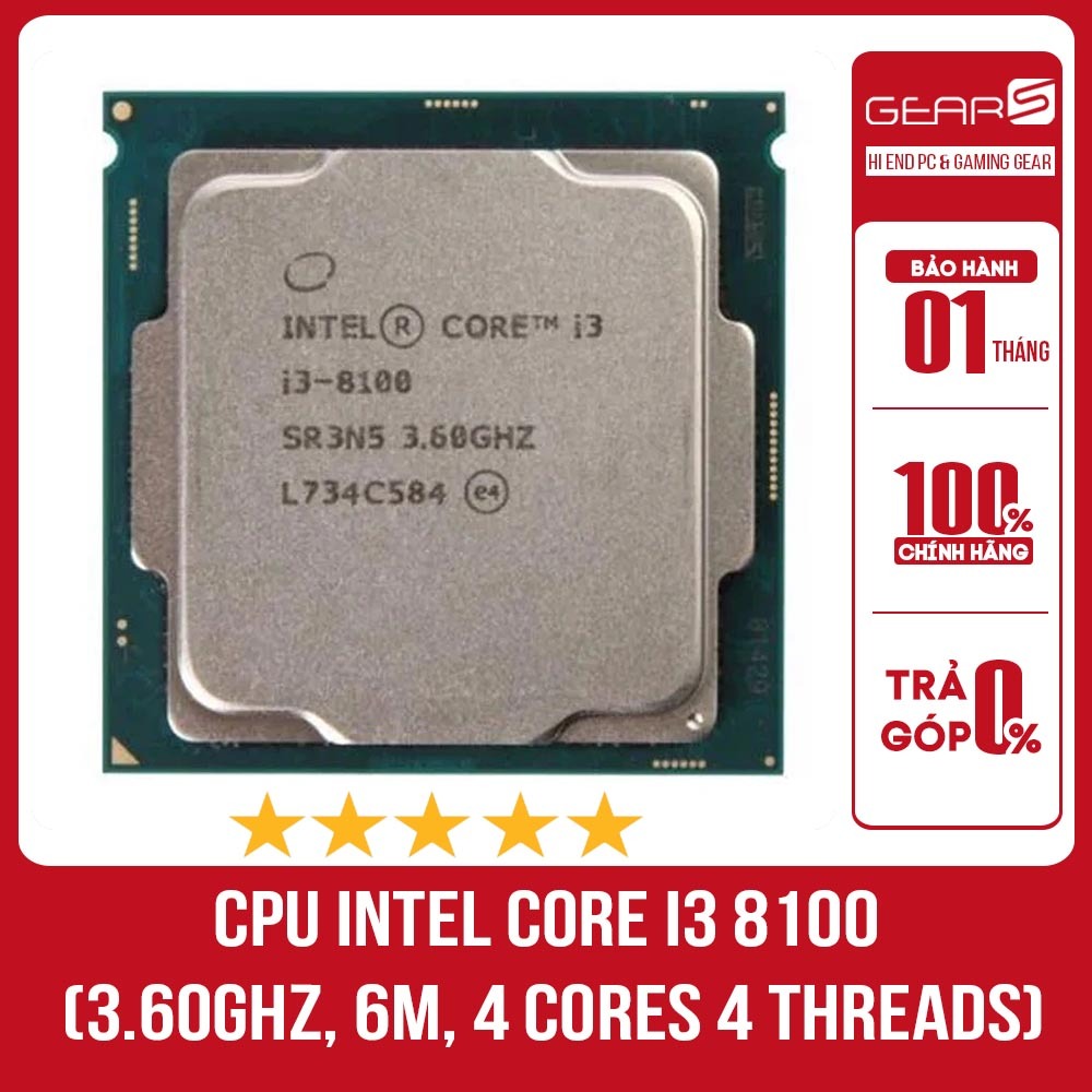 Intel Core i3-8100 楽しかっ プロセッサ 3.60GHz