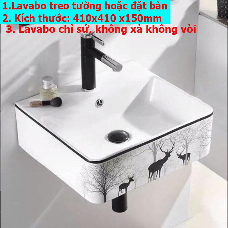 Lavabo sink, wall-mounted patterned wash basin or wall-mounted DEER ...