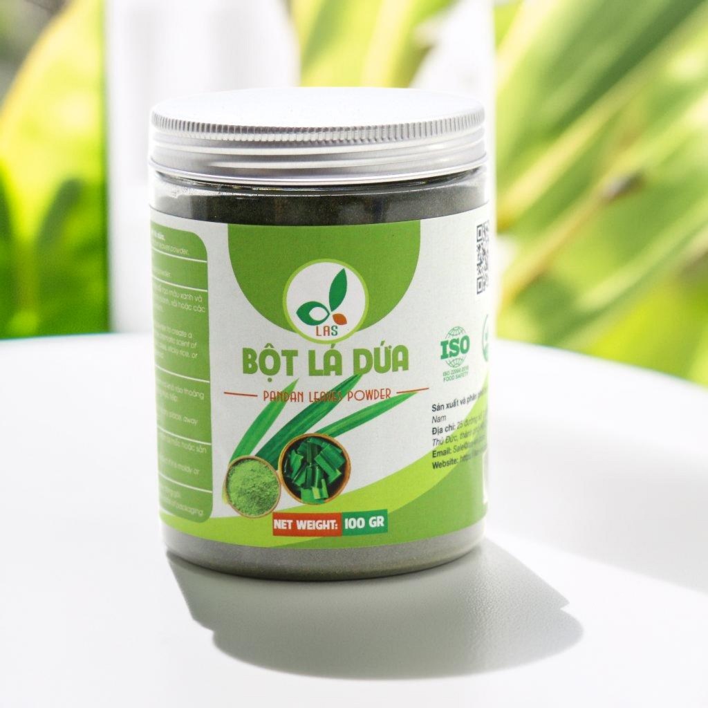 Pandan leaf powder, pure sticky rice leaf powder - 100gr jar | Las ...