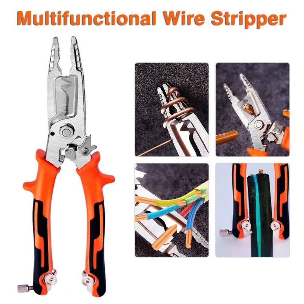 Multi-purpose pliers Cable cutter, 10 in 1, multi-purpose wire cutter ...
