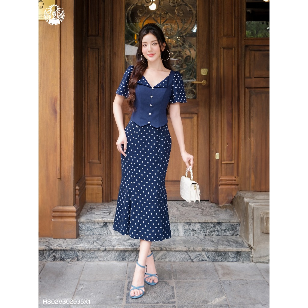 Lep DESIGN HOUSE HS02V polka dot waistcoat dress302935X1 | Shopee Malaysia