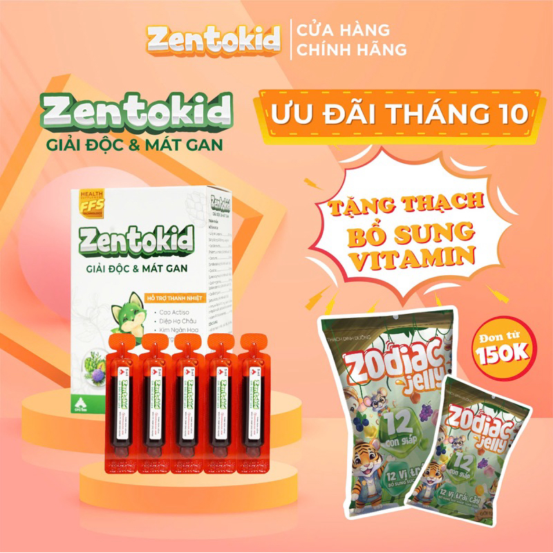 Zentokid liver detox for babies helps cool the body, reduce heat rash