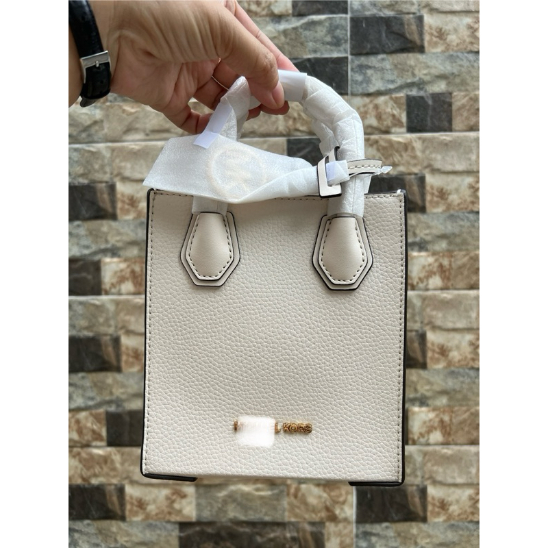 American Product Michael Kors Mercer Extra Small Logo and Leather Crossbody Bagp white size 17 Shopee Malaysia