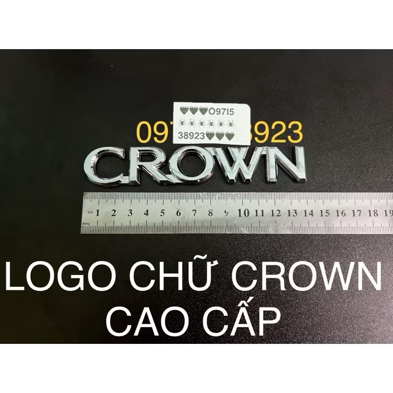 Premium CROWN LOGO for TOYOTA CROWN car sticker | Shopee Malaysia