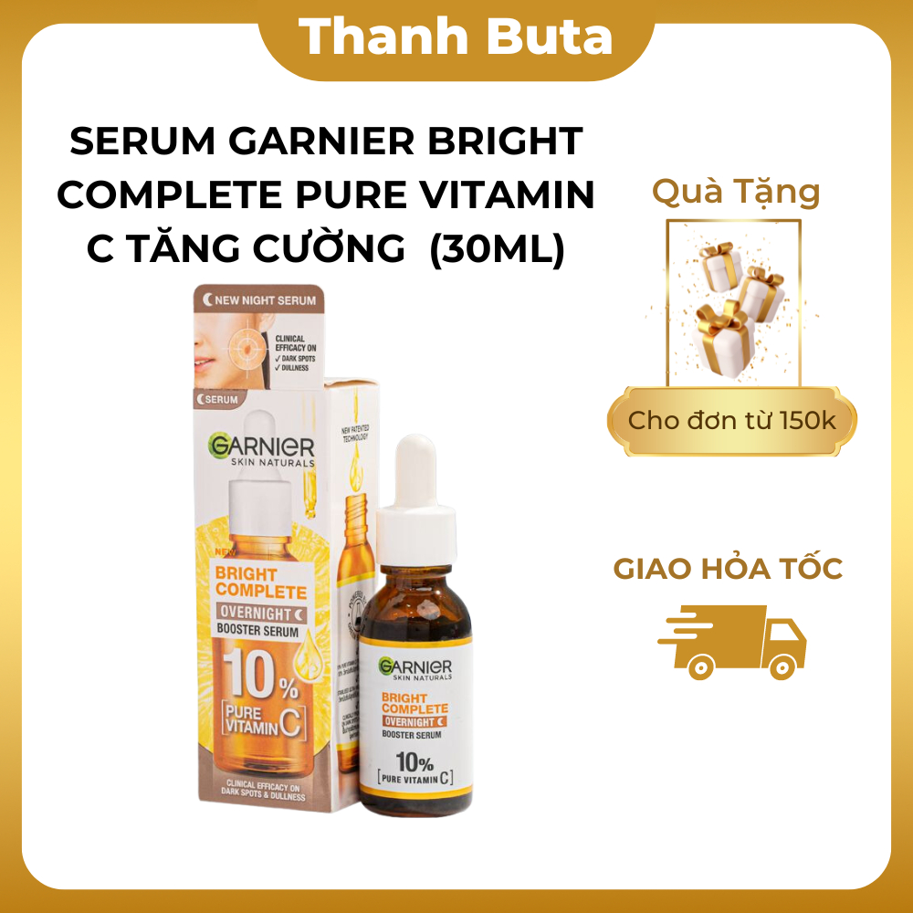 Garnier Bright Complete Pure Vitamin C Serum Essence Supports Skin