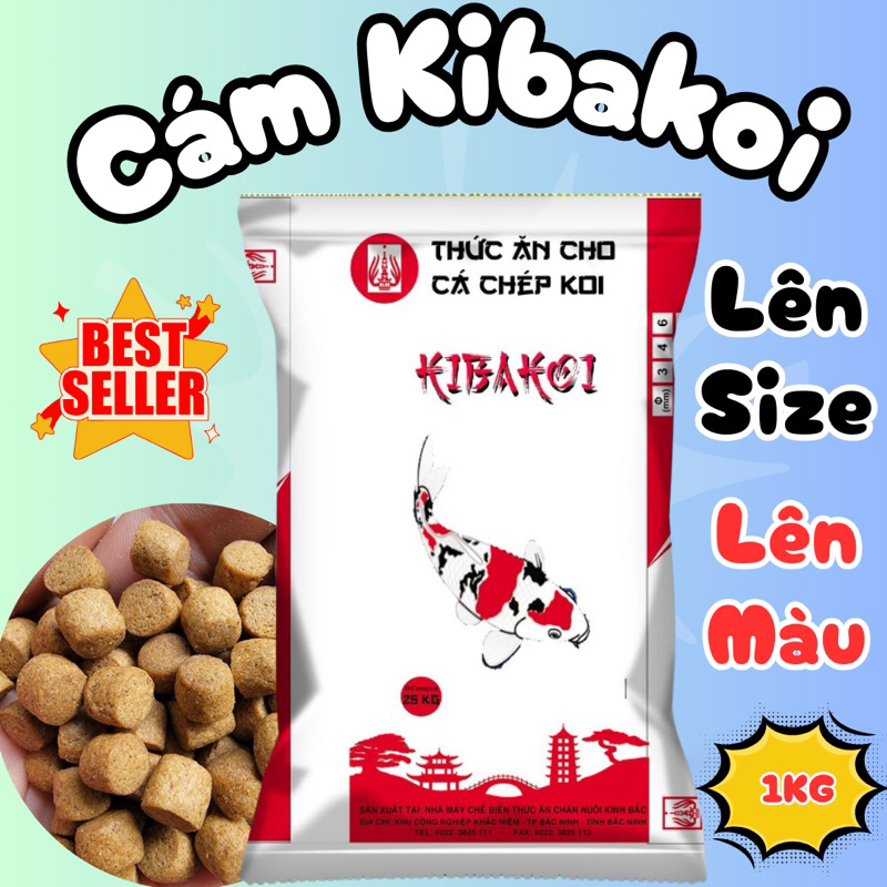 Image showcasing High protein kibakoi koi fish food and bran helps fish grow quickly ...