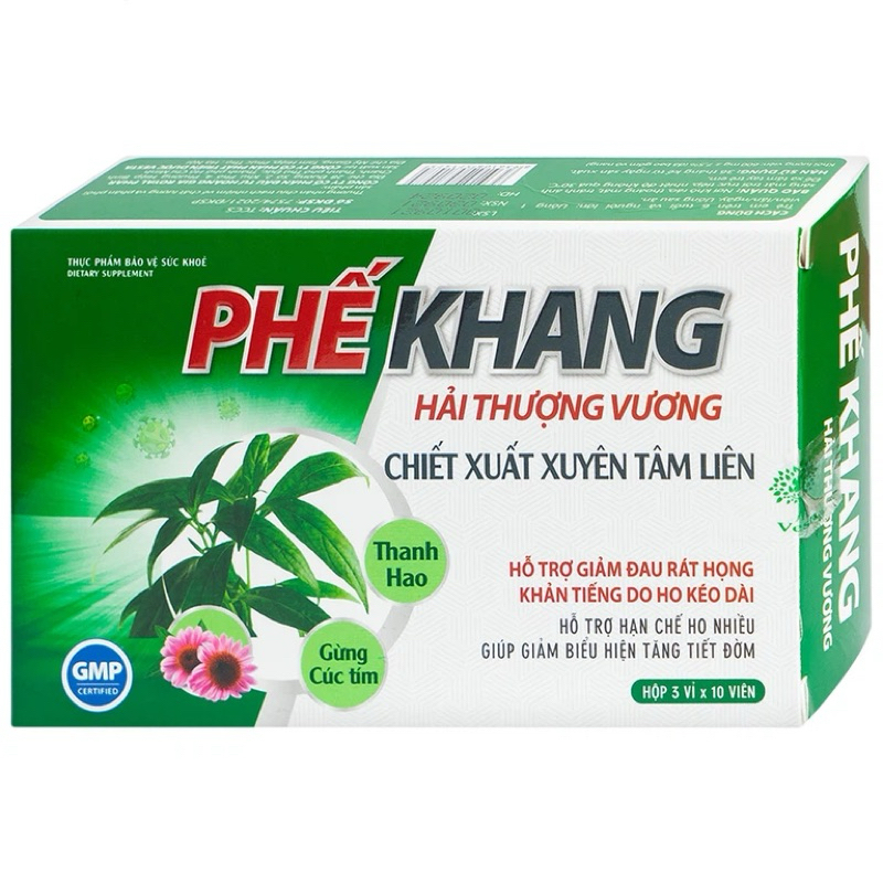 [Genuine Kds] Khang Hai Thuong Vuong Vesta Lung Pills help relieve sore