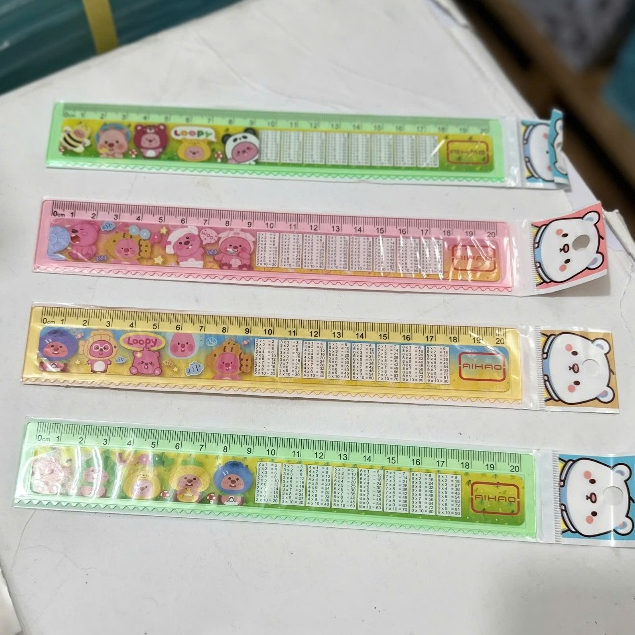 Colorful cartoon ruler with multiplication table for students | Shopee ...