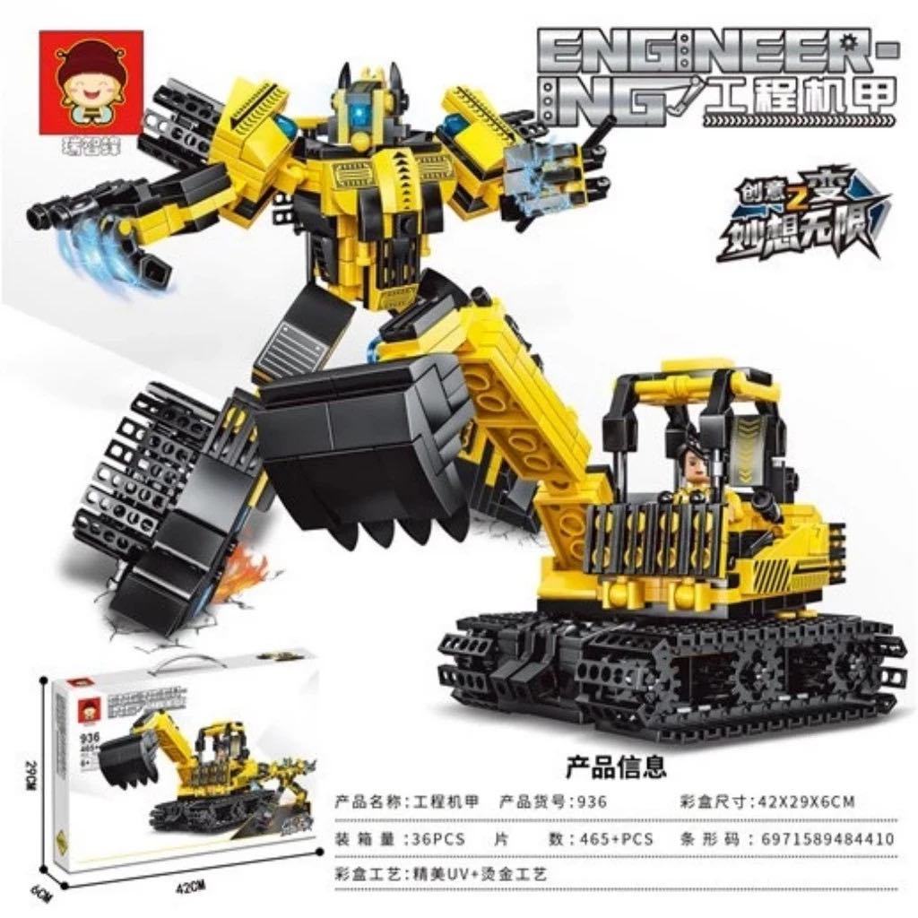 Crane and Superman Construction Vehicle Assembly Box for Children ...