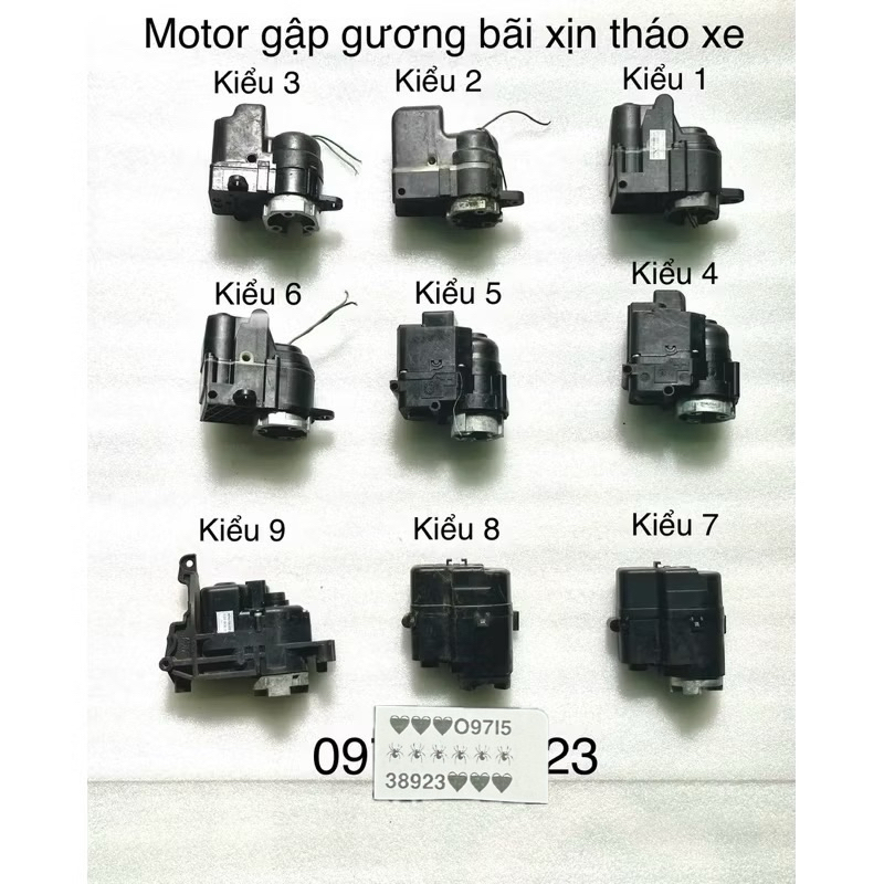 Genuine MIRROR FOLDING MOTOR SET DISASSEMBLY CARS OF MANY TYPES OF ...