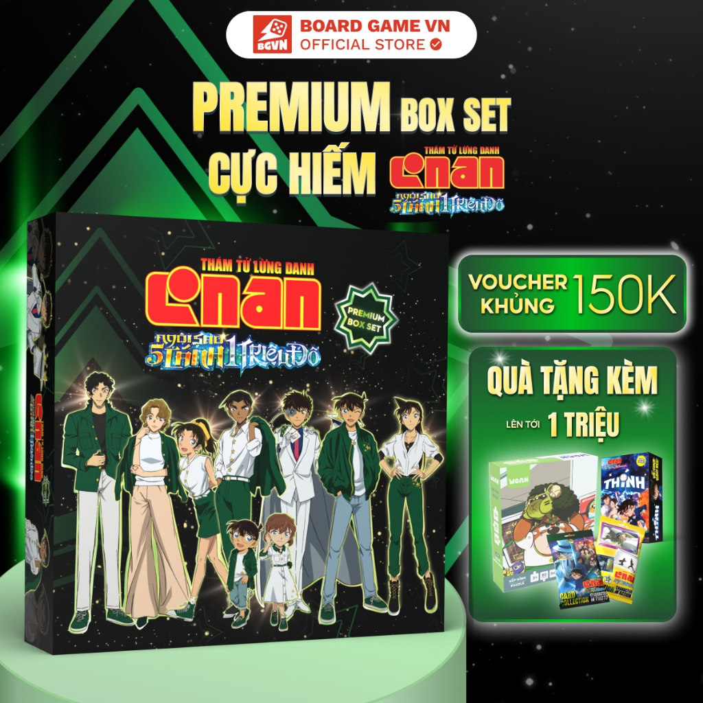 [Full Box] Premium Box Set | Special Gift Box | Detective Conan: Five ...