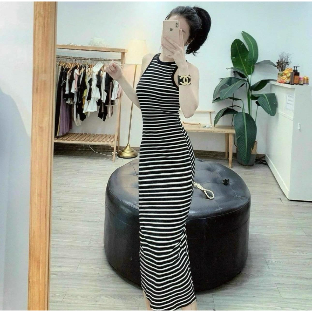 Beautiful HOTGIRL sexy bodycon dress/hugging dress/long striped maxi ...
