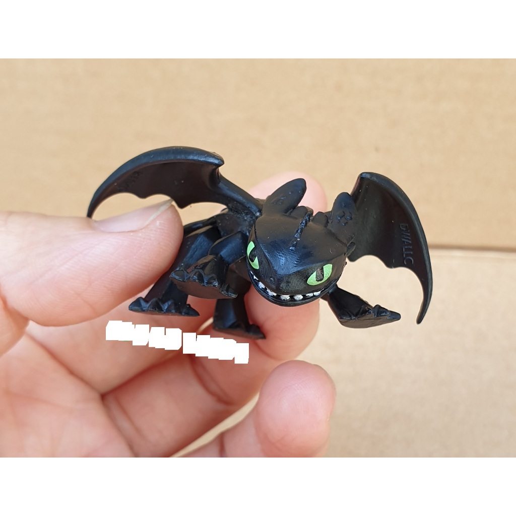 Black Mini Dragon model toy (Toothpick) from the movie 