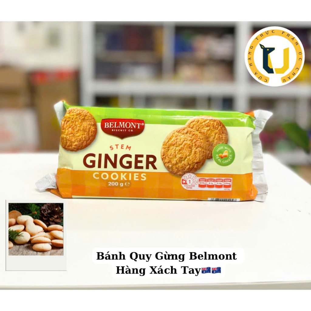 (AUSTRALIAN Products) BELMONT Biscuit Co brand grilled ginger biscuits