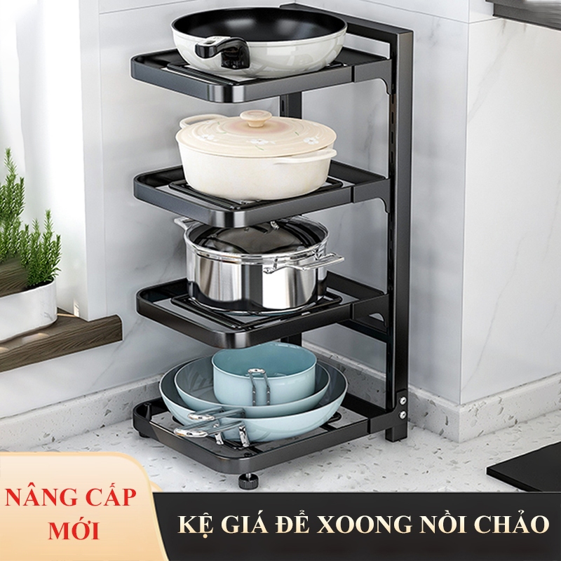Pot and pan rack under the kitchen, pot rack made of thick, heavy-duty ...