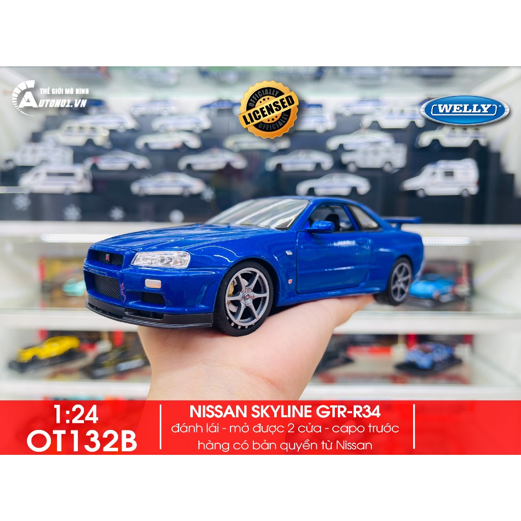 Nissan Skyline Gt-R R34 1:24 Welly OT132 | Shopee Malaysia