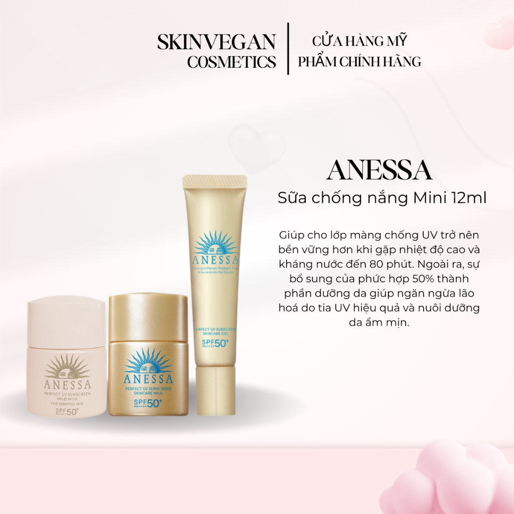 (Mini Size 12ml) Anessa Perfect UV Sunscreen Skincare Milk | Shopee ...