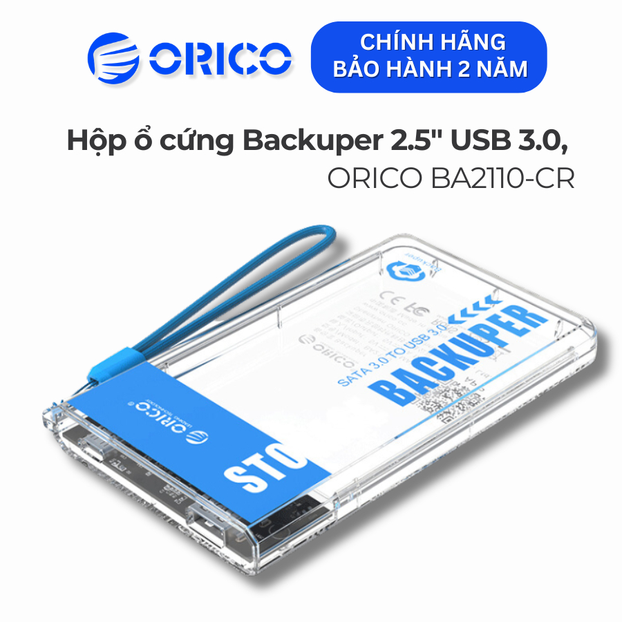 Hard Drive Enclosure 2.5 Backuper SSD/HDD SATA 3 USB 3.0 ORICO BA2110 ...