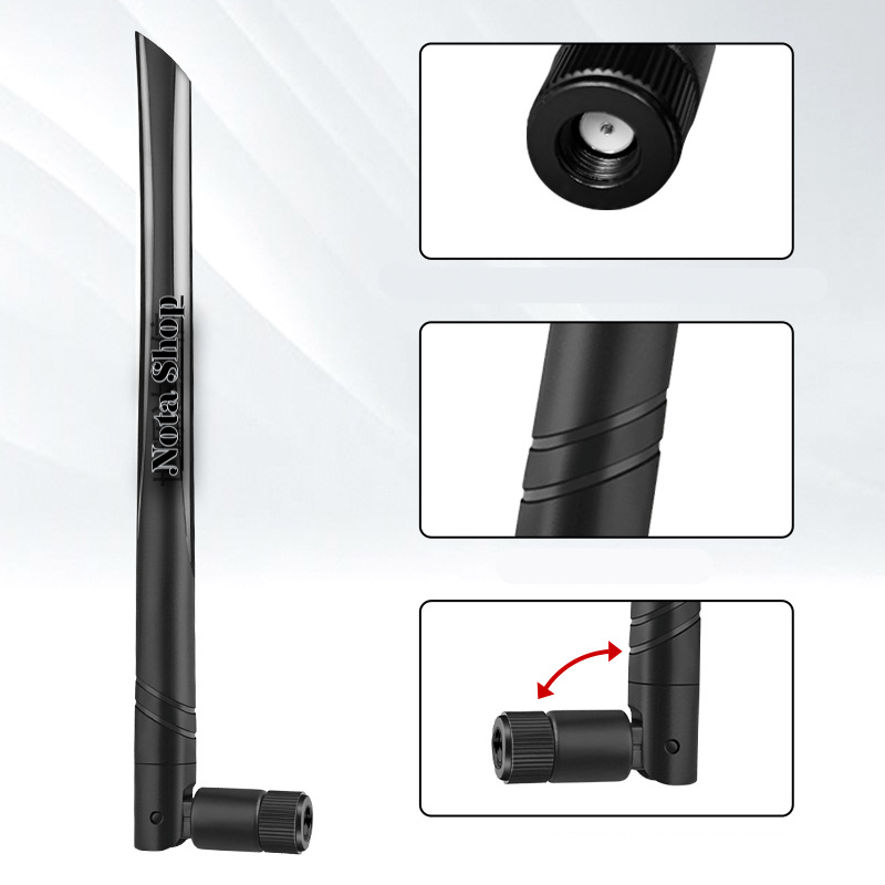 Dualband 2.4&5.0GHz Wi-Fi Antenne 5dBi/20cm/White/RP-SMA E.g. WiFi 5/6 - Foto 4