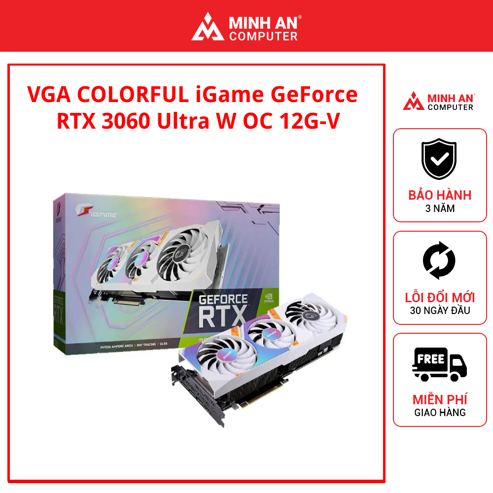 Vga COLORFUL iGame GeForce RTX 3060 Ultra W OC 12G-V | Shopee Malaysia