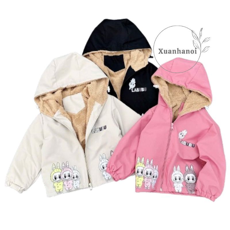 Labubu boys and girlsJacket fur lined with hood super warm 10-30kg ...