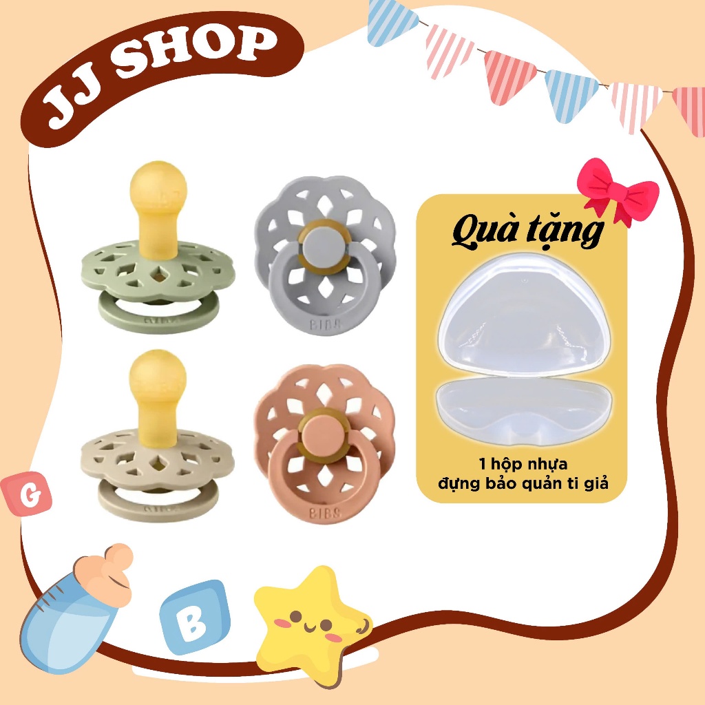 BIBS BOHEME Rubber Pacifier – KOREAN PACKAGING [FREE CASE] | Shopee ...