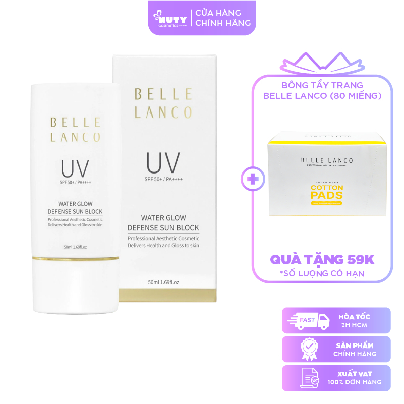 Belle Lanco Water Glow Defense Sun Block SPF50+ (50ml) | Shopee Malaysia