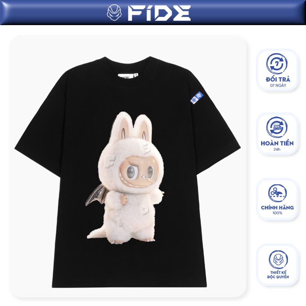 Fide LABUBU t-shirt, loose form unisex t-shirt, local brand men's and ...