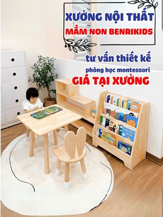Montessori Toy Shelves for Children's Interior Decoration, Preschool ...