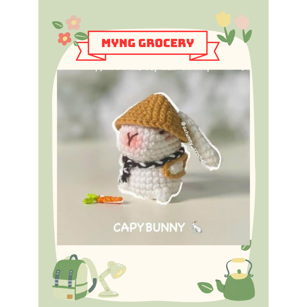 Capybara Wool Keychain Skin Slimz Seven-Color Rabbit, Cute, Handmade ...