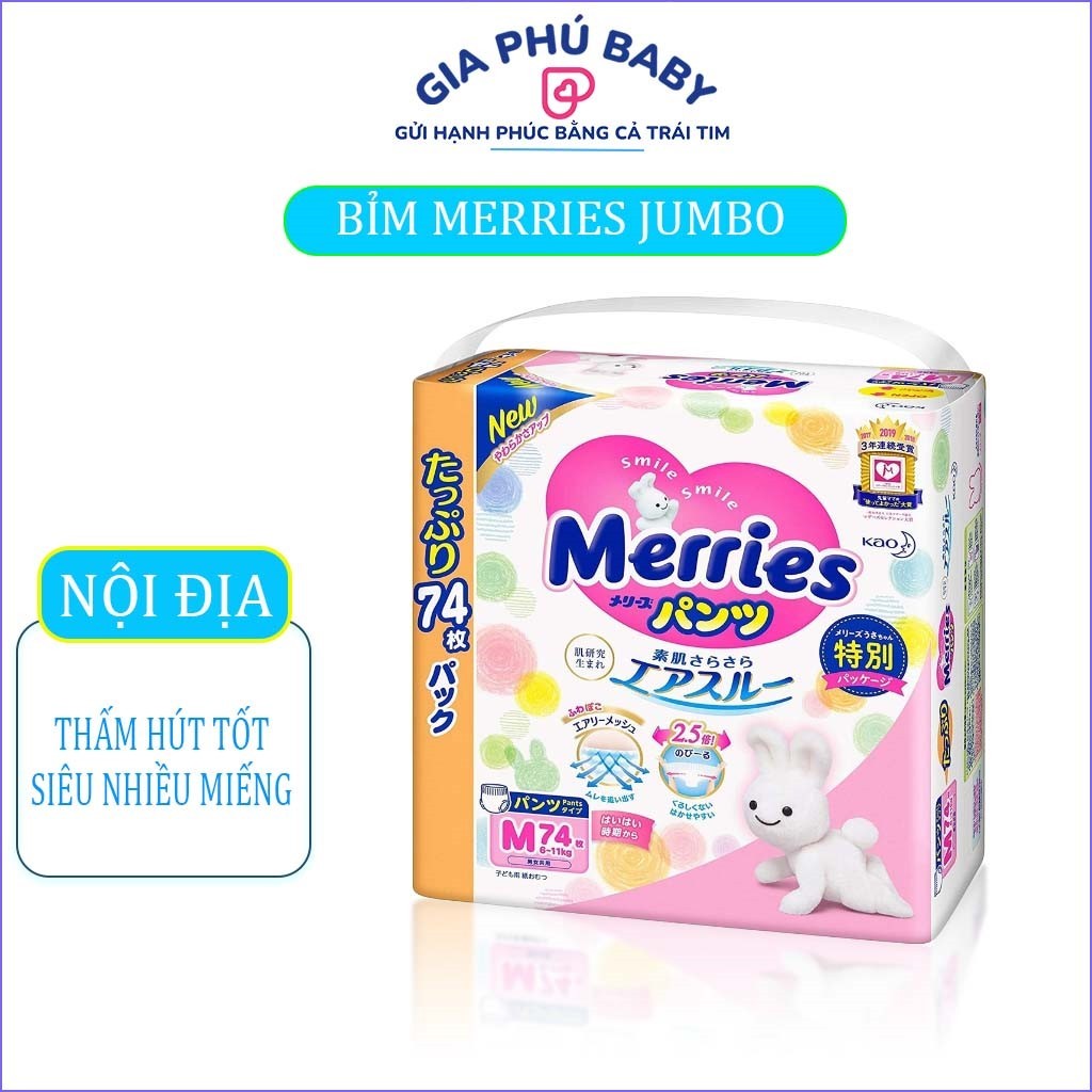 Genuine Merries Jumbo Diapers/Pants Includes Sizes for babies from ...