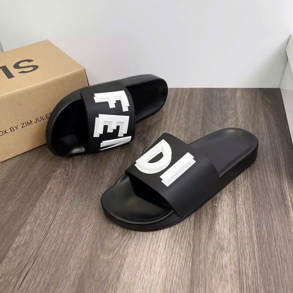 FENDI THICK SOLE 3 CM SEQUIN SLIPPER ROUGH PINK